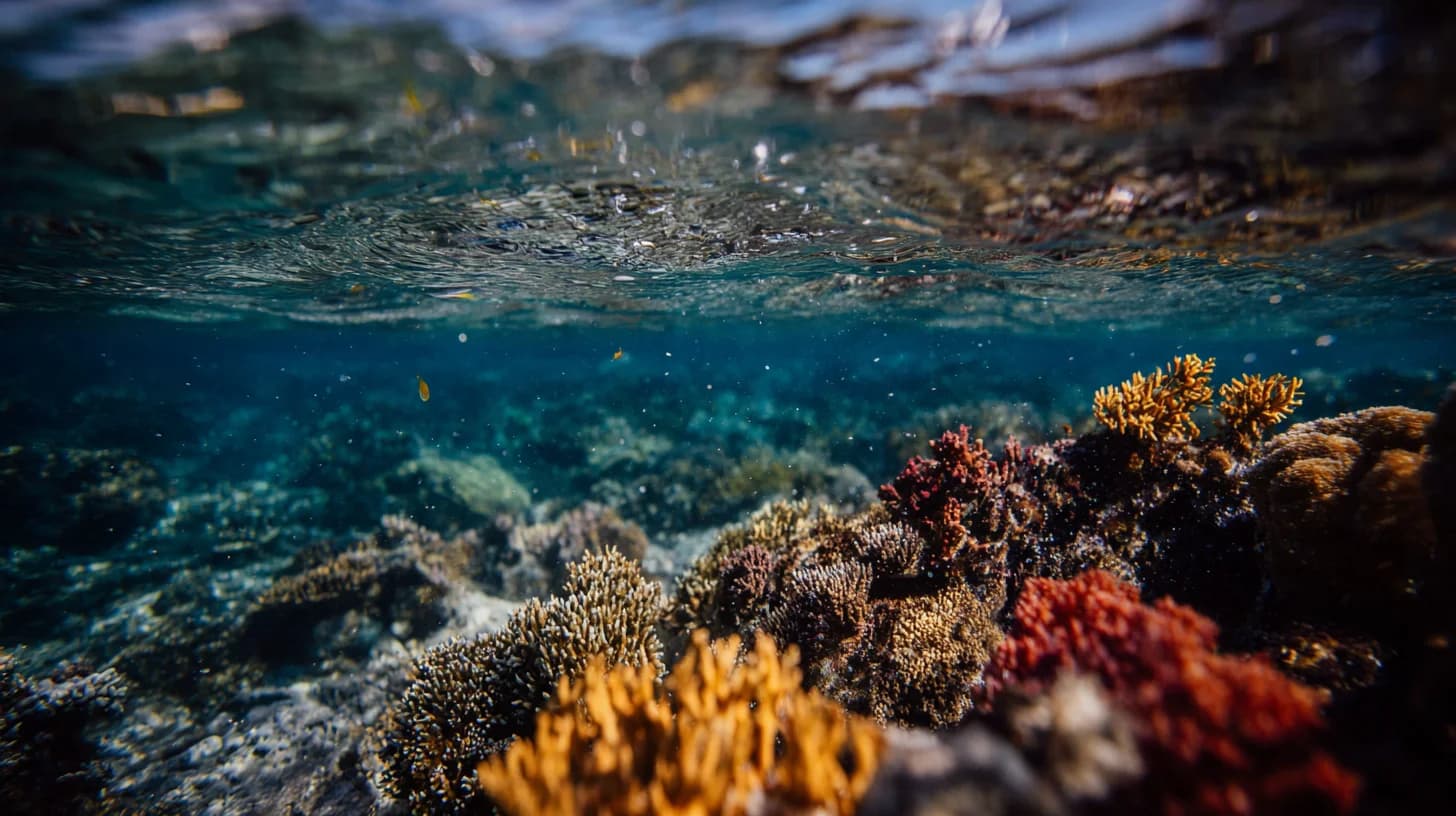 Lush reef ecosystem